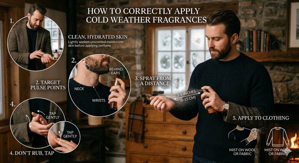 How to Correctly Apply Cold Weather Fragrances
