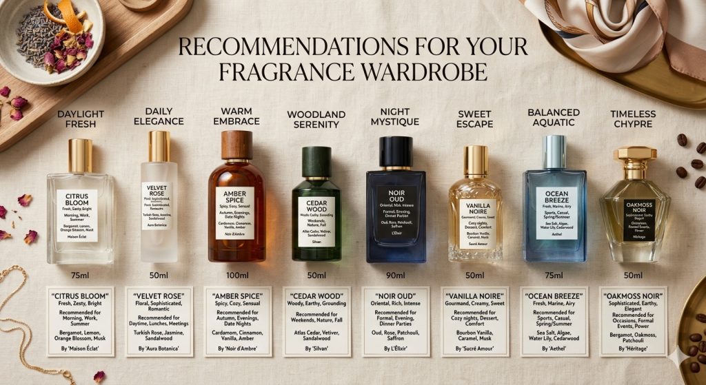 Recommendations for Your Fragrance Wardrobe